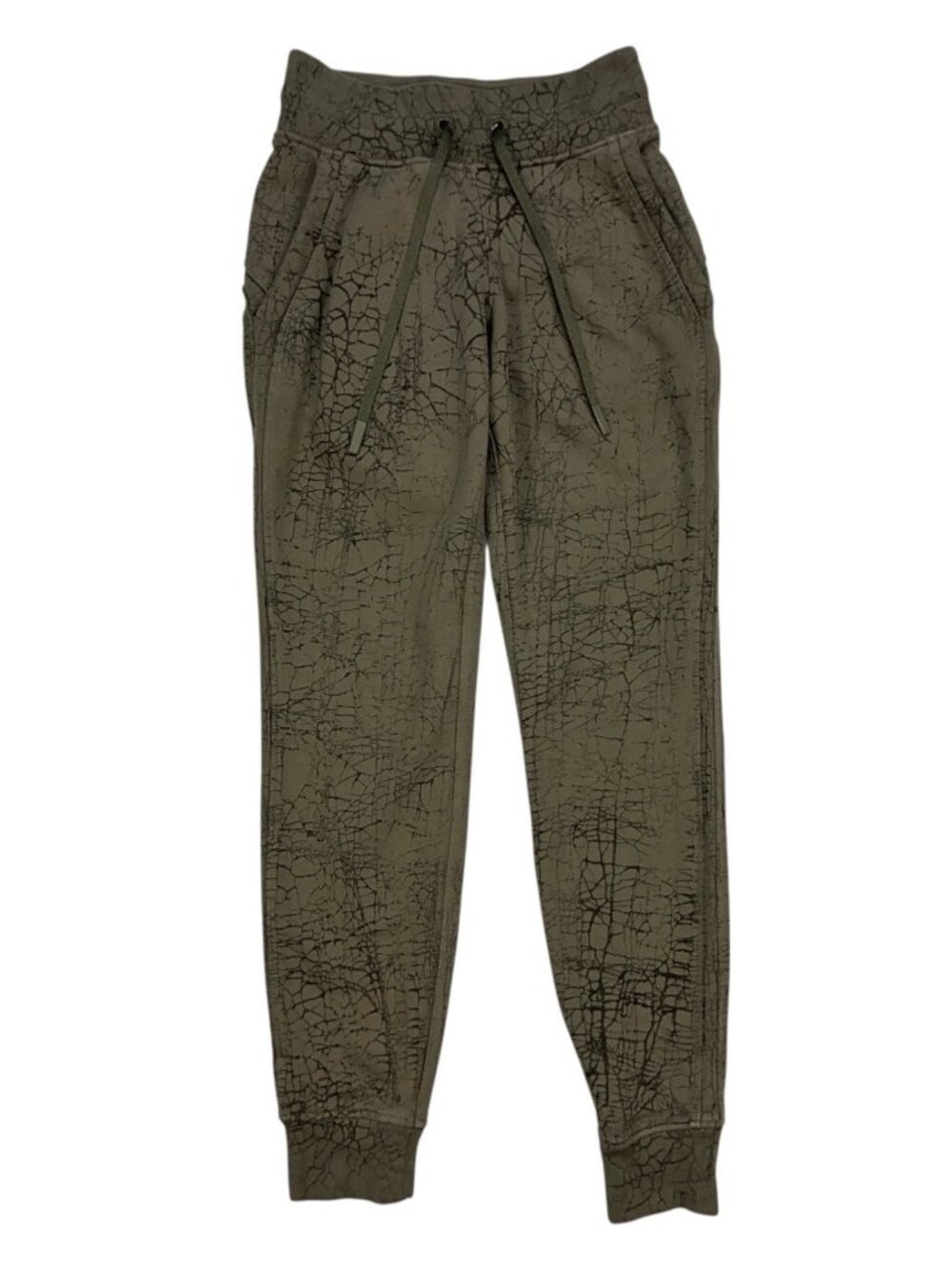 Lululemon Warm Down Jogger Pant 7/8 Length 0 Thread Dye Rover Black